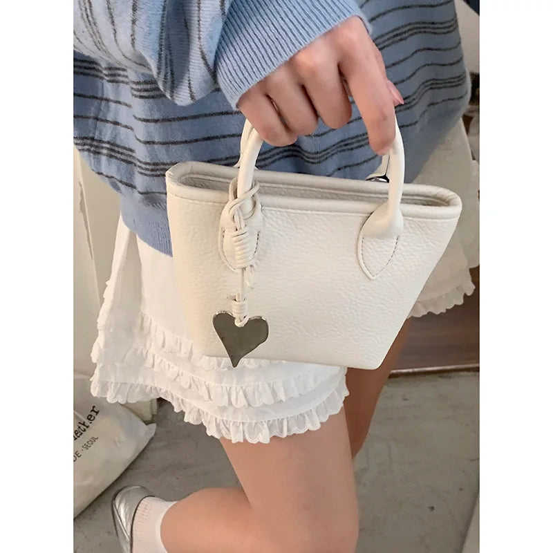 LIZAKOSHT  -  Summer  Handbag Women's Trendy Small Tote Bag Versatile oulder Crossbody Bag Soft PU Leather Daily Use Buet ape