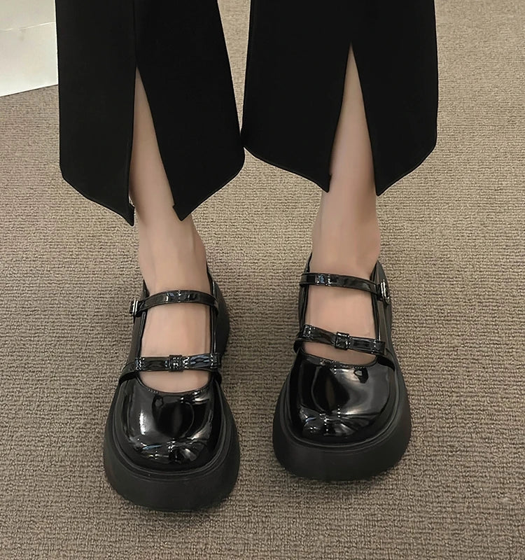 LIZAKOSHT  -  Flat Black Shoes For Women Female Footwear Round Toe Bow-Knot All-Match Shallow Mouth Low Heels Modis Oxfords Dress Summer Butte