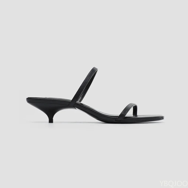 LIZAKOSHT  -  Simple versatile one-piece comfortable outdoor cool mop new style with sloping female head sexy temperament high heels