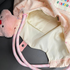 LIZAKOSHT  -  Spring and summer new bag girl cartoon portable shoulder canvas bag large capacity versatile commuter underarm tote women