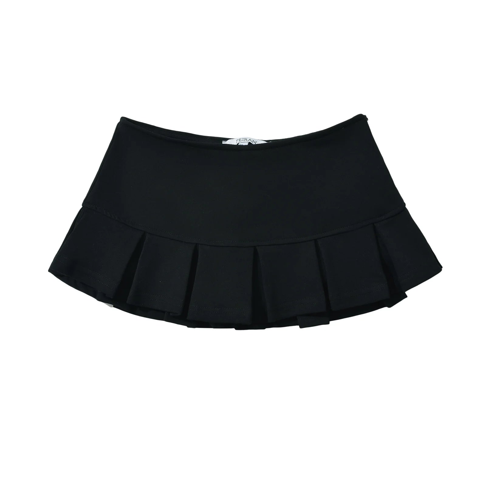 LIZAKOSHT  -  4 COLORS Y2K Side Zipper Grey Pleated Mini Skirt Sexy Low Waist Short Skater Skirts with shorts underwear