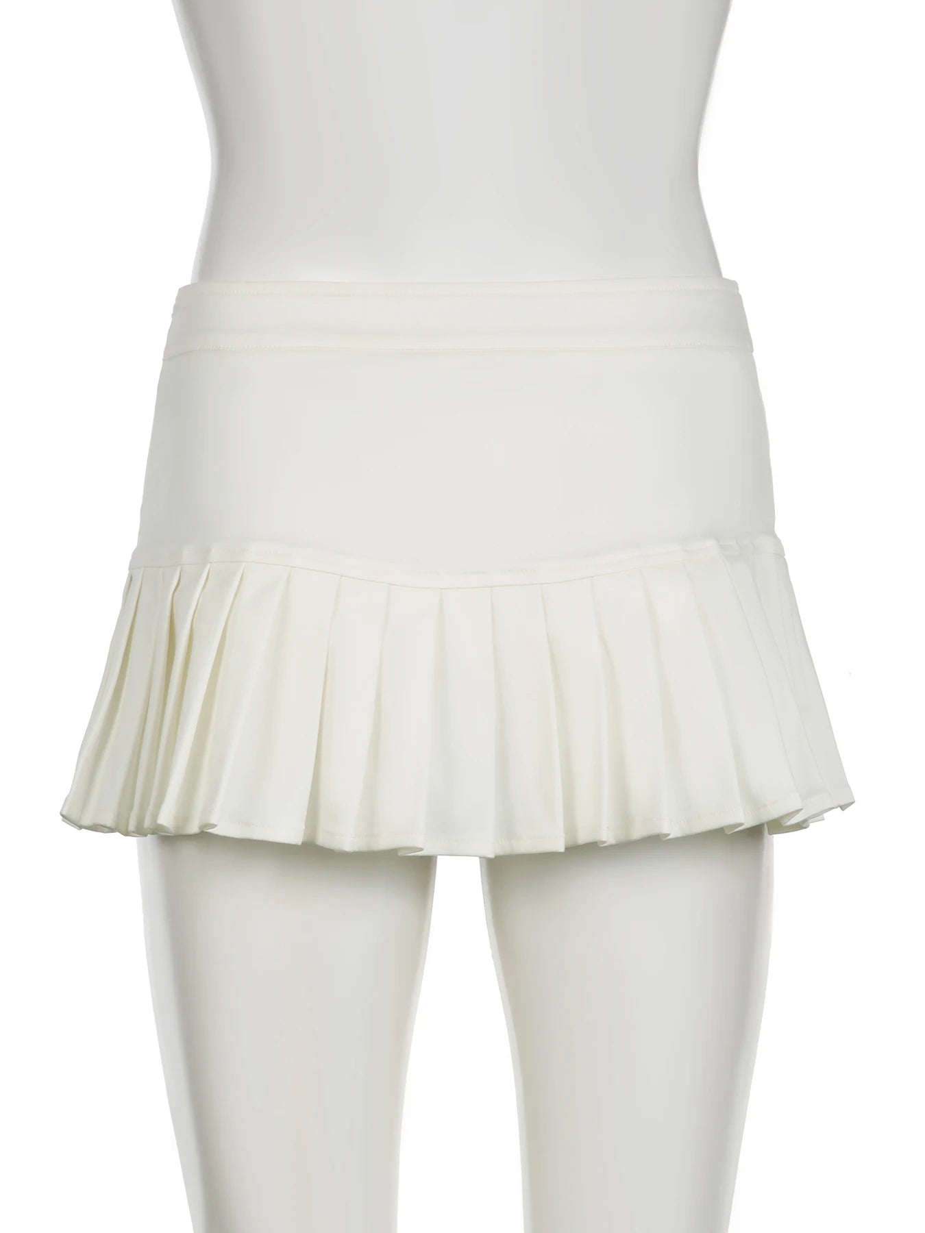 LIZAKOSHT  -  Casual Solid A-Line Pleated Skirts Basic Slim Low-Waisted Super Mini Skirts Women Summer Fashion Streetwear Ladies