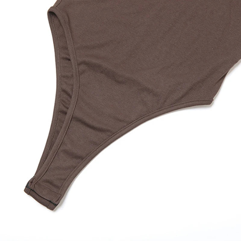 LIZAKOSHT  -  2025 Maillard Style Y2K Retro Brown Hot Girl 2 Piece Sexy Skirt Suit U Collar Sleeveless Bodysuit+Drawstring Pleated Skirts