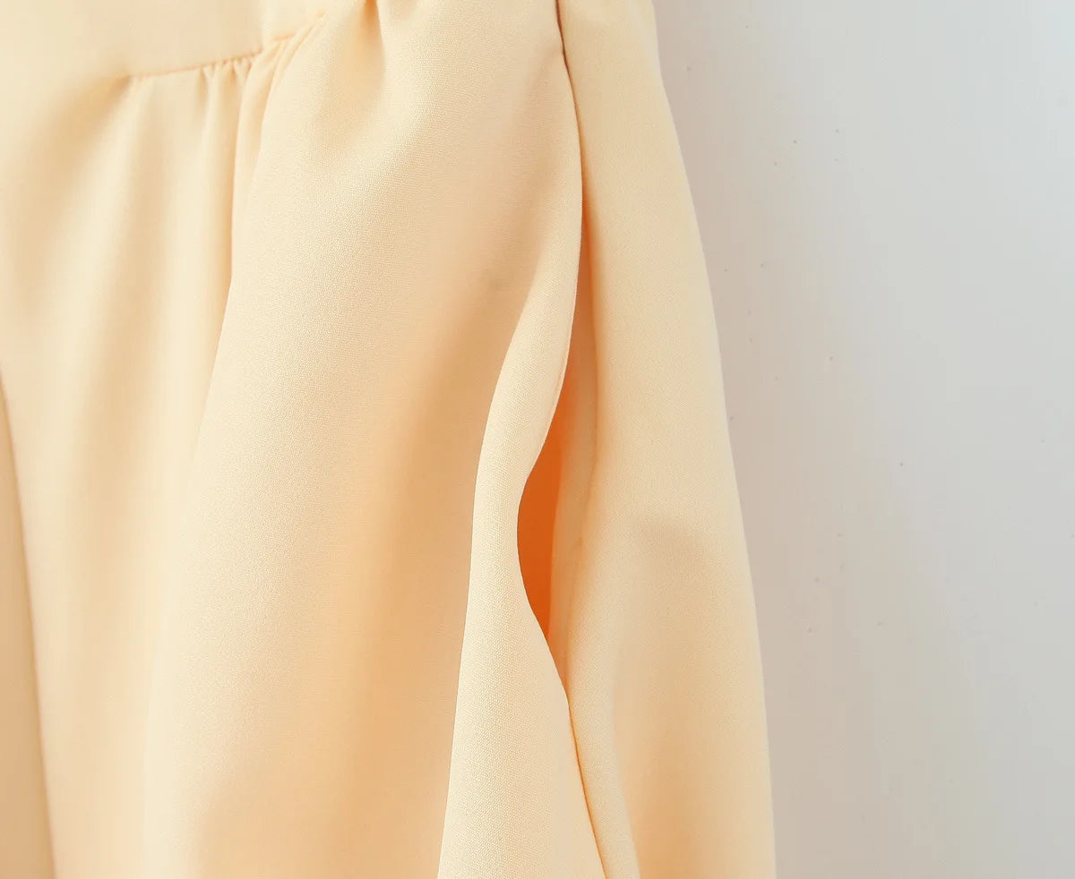 LIZAKOSHT  -  Women Yellow Sexy Elegant Tank Dress O Neck Low Waist A-line Summer Party Dresses Chic Lady Vacation Robe