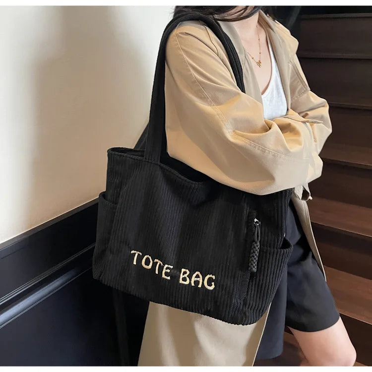 LIZAKOSHT  -  Versatile Large Capacity Top Handle Bag Stylish Plush Tote Bag High End Fashionable Shoulder Bag