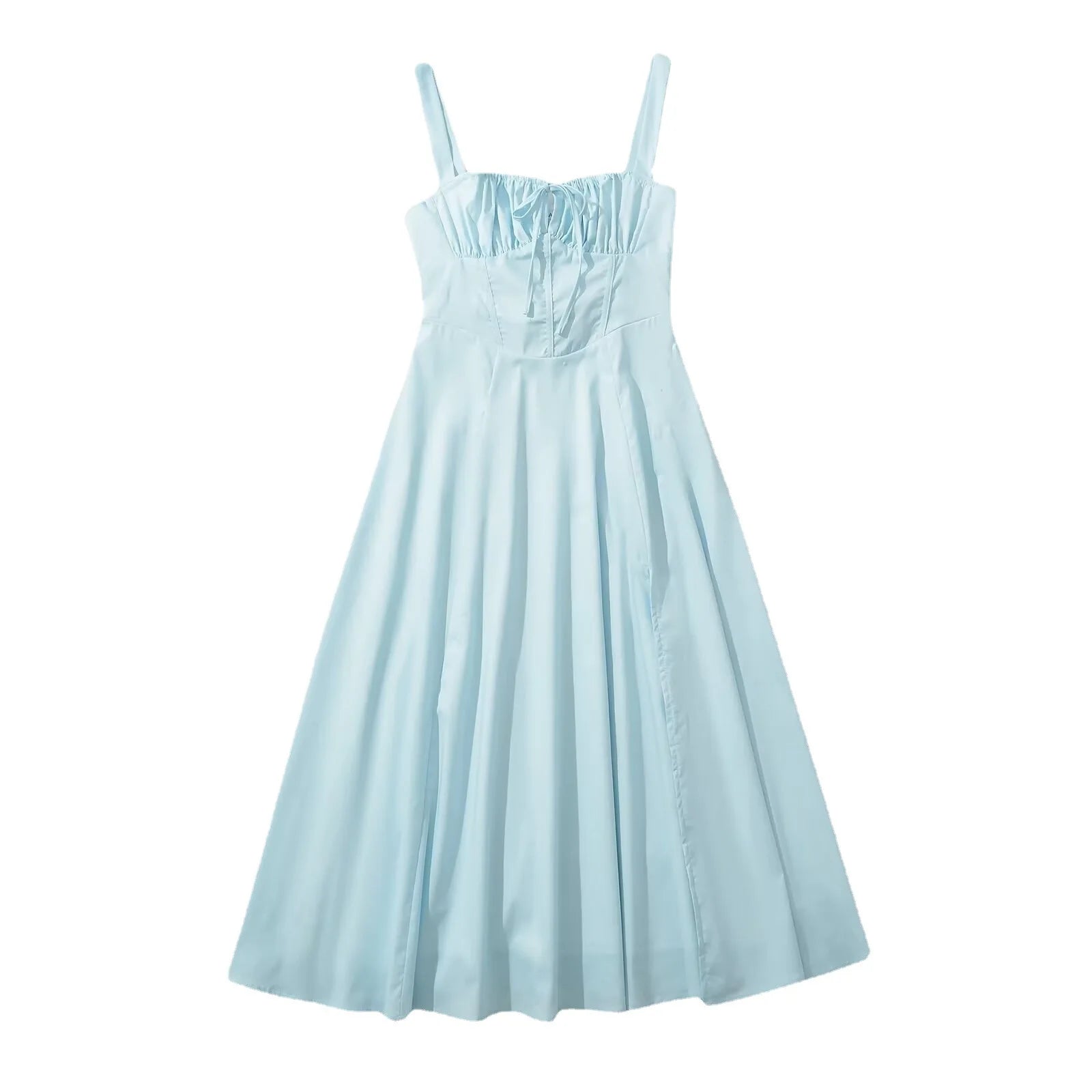 LIZAKOSHT  -  New European and American Women's Suspenders with Slit Dresses in Summer