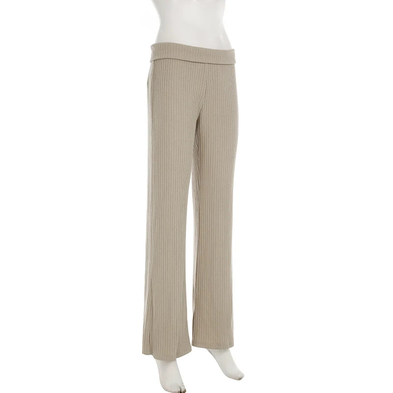 LIZAKOSHT  -  Casual Comfy Solid Loose Pants Streetwear Fashion Basic Leisure Bottoms Korean Aesthetic Chic 90s All-match Pants