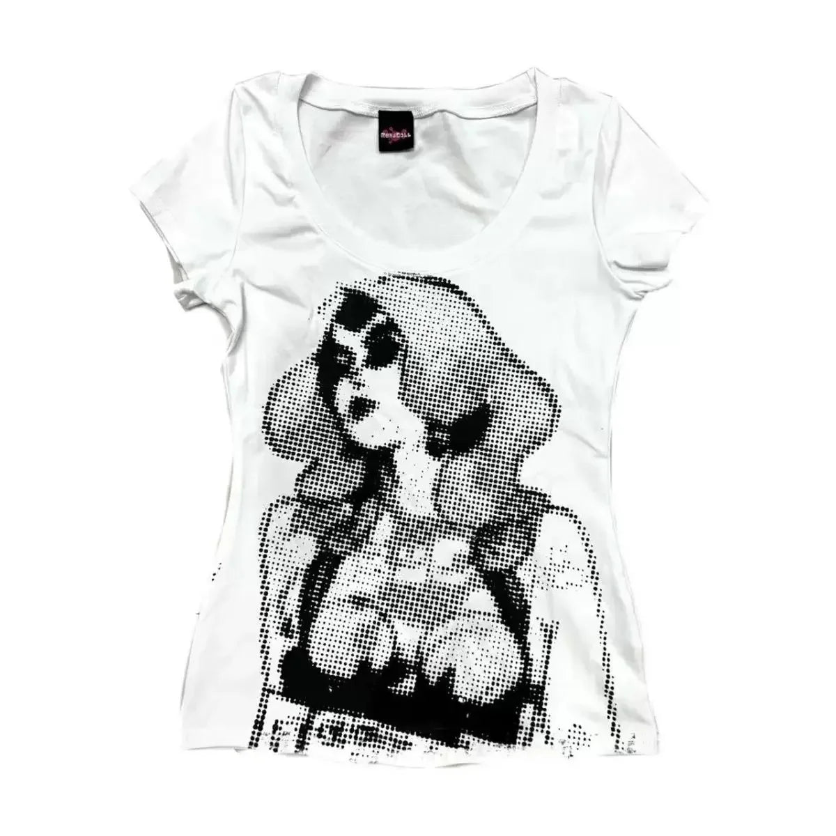 LIZAKOSHT  -  Summer Streetwear Punk Casual Short Sleeve Tee Shirts Y2k Aesthetic Printing Women T-shirt Harajuku Vintage Grunge Tshirts