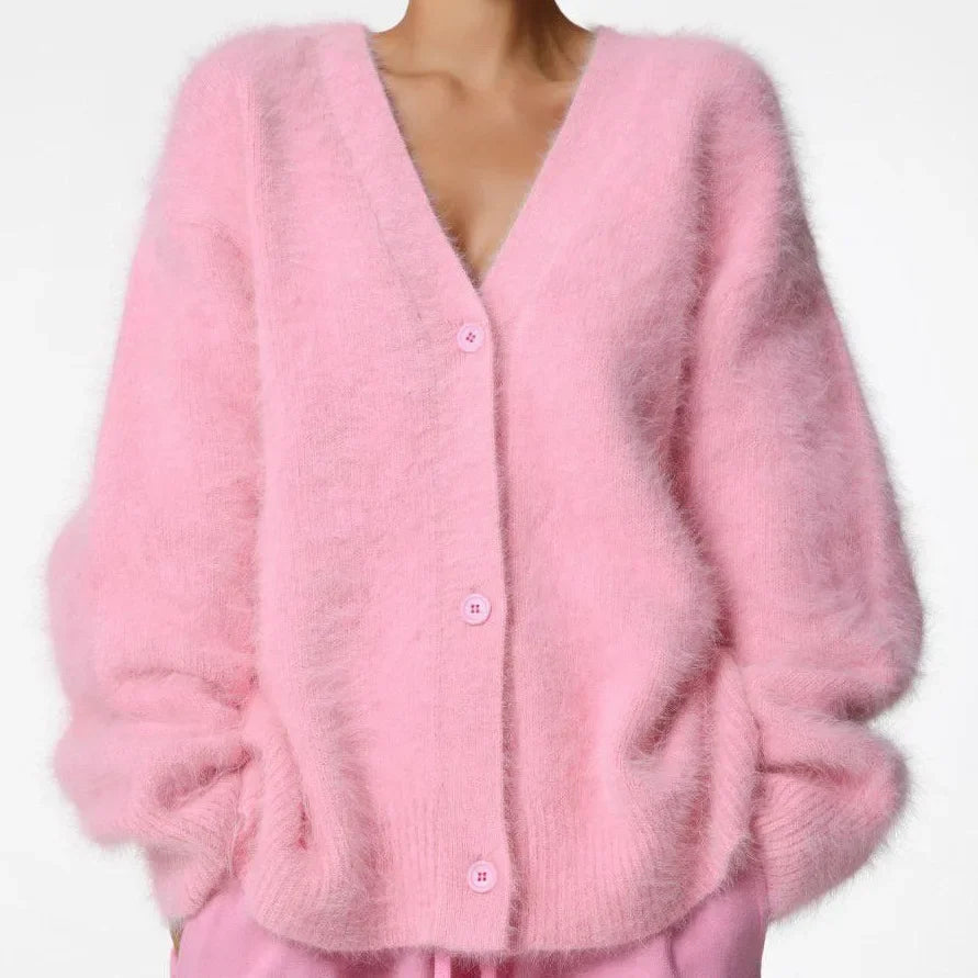 LIZAKOSHT  -  Knit Cardigan Sweater for Women Fashion Casual Single-breasted Long Sleeve Top 2025 Autumn Winter Women's Sweater Korean Style