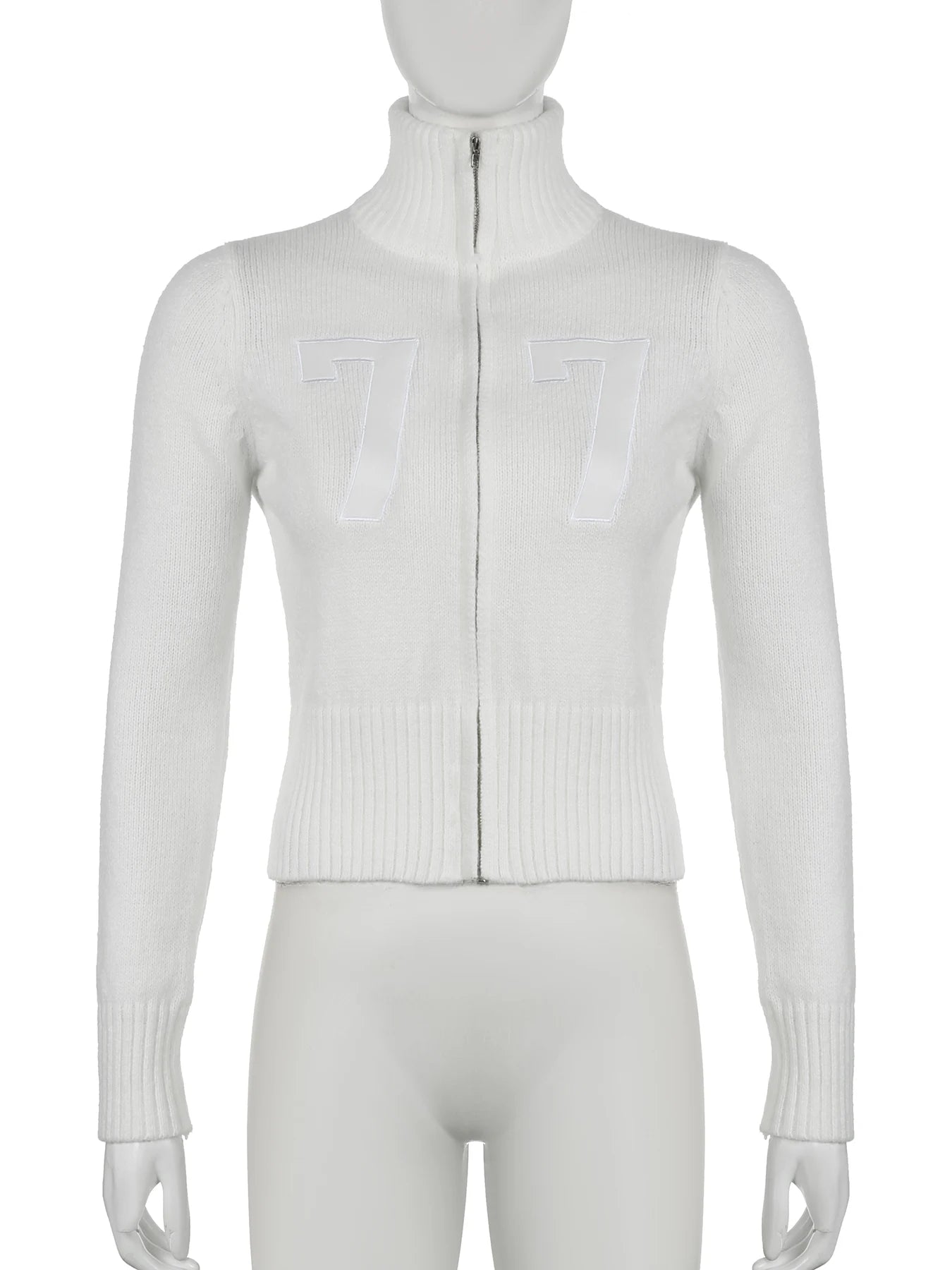 LIZAKOSHT  -  Casual Solid Zipper Knitted Cardigans Autumn Winter Sweaters Basic Slim Turtleneck Long Sleeve Coats Women Streetwear