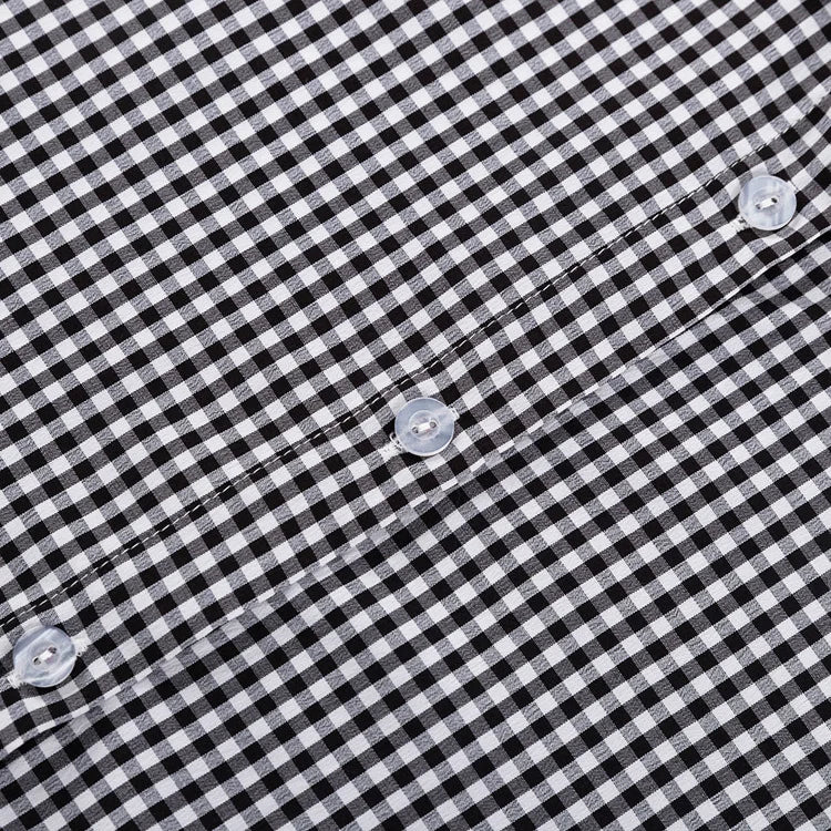 LIZAKOSHT  -  Spring Autumn New Plaid Shirt Women Blouse Turn-down Collar Lantern Sleeve Career OL Shirt Top Checker 49902