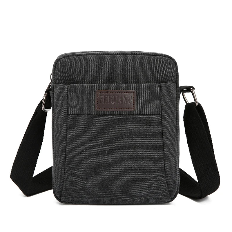 LIZAKOSHT  -  Outdoor Canvas Crossbody Chest Bag Men's Single oulder Sling Bag Faion  Bapa Mobile Phone Bag Leisure Sports