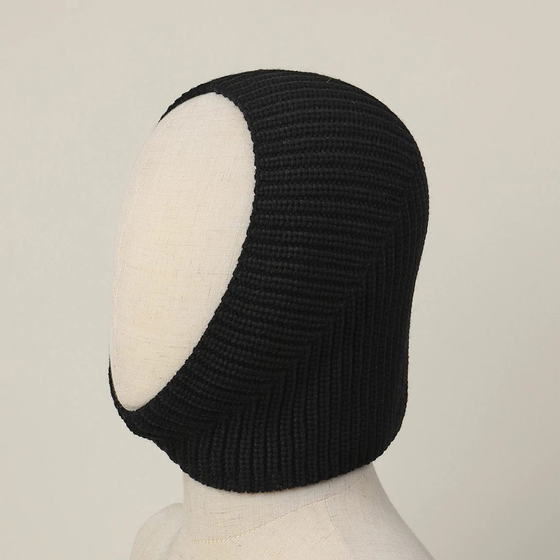 LIZAKOSHT  -   Knitted Headscarf Hat for Adults Solid Color Winter Integrated Hood Neck Face Cover Stretchy Windproof Balaclava Ski Hat 56-58cm