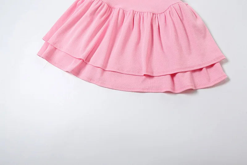 LIZAKOSHT  -  European American Style Summer New Women's Cloth Contrasting Color Splicing One-word Collar Chest-wrapped Ruffle Edge Slim Dress