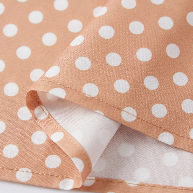 LIZAKOSHT  -  Women Polka Dot Print Dress Shirred Sleeveless Spaghetti Strap Maxi Dress Beach Vacation Party Night Cocktail Dress