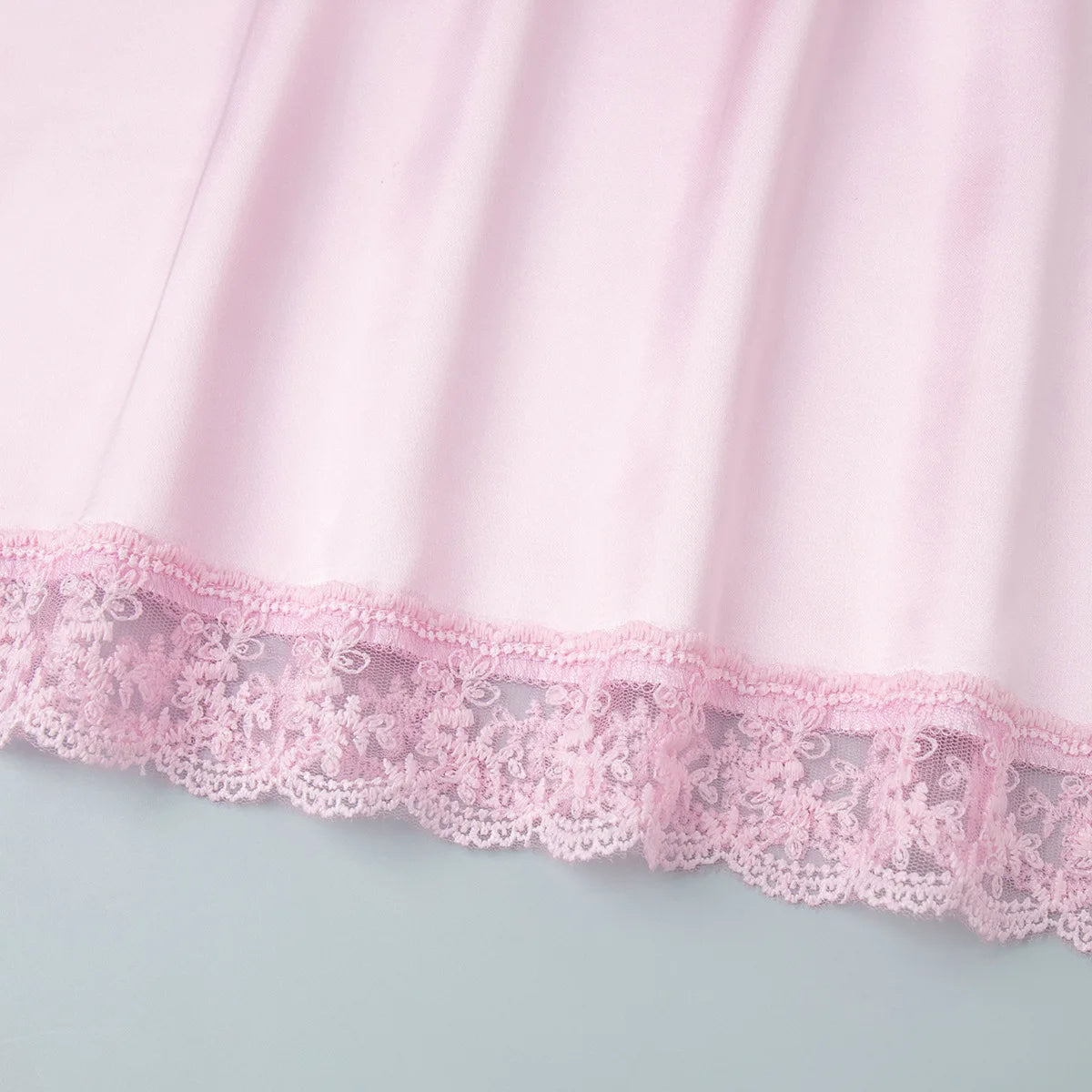 LIZAKOSHT  -  New Chic Lace Patchwork Pink Skirts Women's Summer Zip-up Slim Satin Skirt Female Casual Short Dress Y2K Streetwear