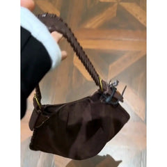LIZAKOSHT  -  Autumn Winter Retro Style Tote Bag Versatile Woven Niche Single Shoulder Crossbody Bags