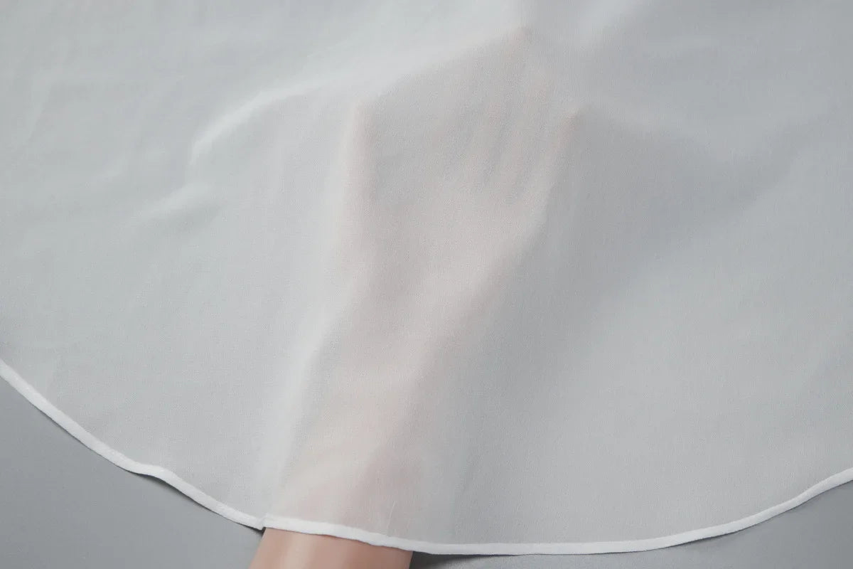 LIZAKOSHT -  Women Clothes Hollow Out Backless Blouses Summer O-neck Bandage White Tops Female Holiday Beach Cover-ups Streetwear