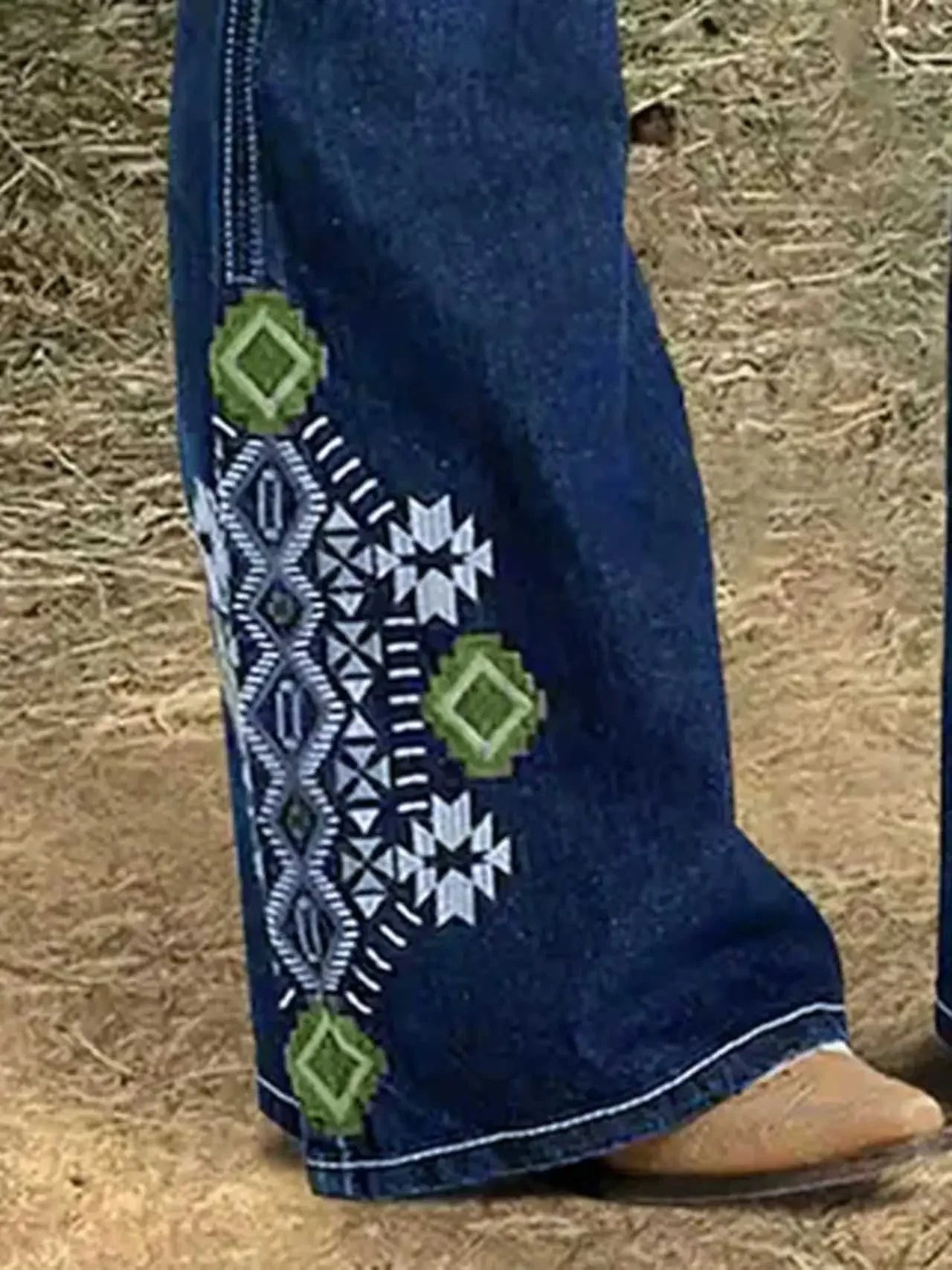 LIZAKOSHT  -  Y2k Jeans For Woman Butt Lifting Tummy Control Flared Denim Pants With Embroidered Hem All Season Versatile Style Fine Stitching