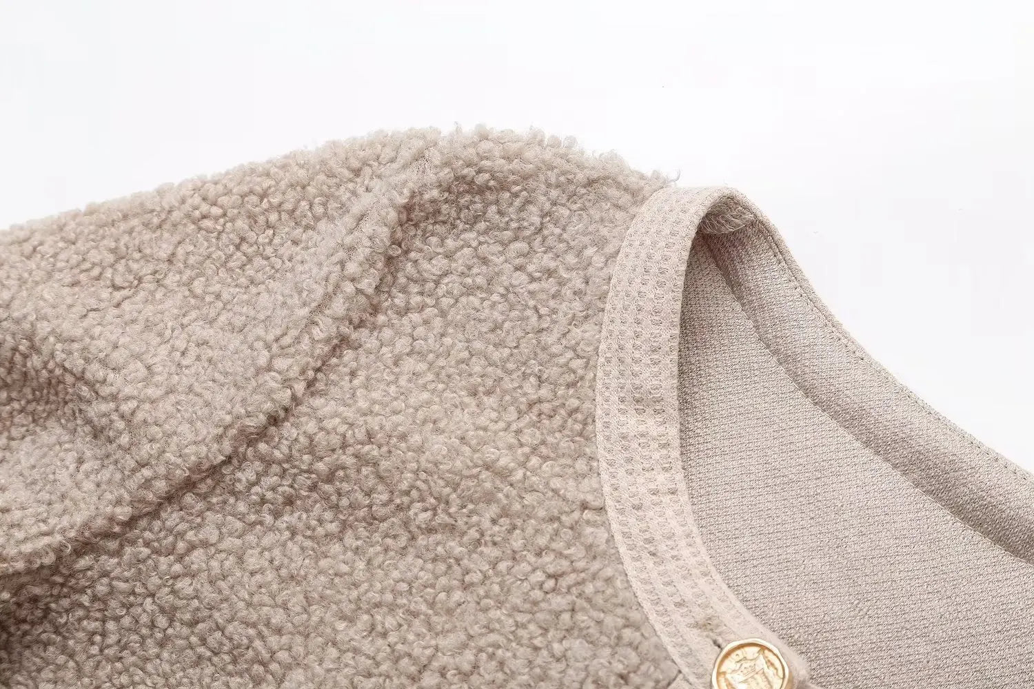 LIZAKOSHT  -  Faux Lambwool Coats Women Autumn Fashion Short Jacket Female Elegant Chic Single Breasted Outerwear Lady High Street Solid Coat