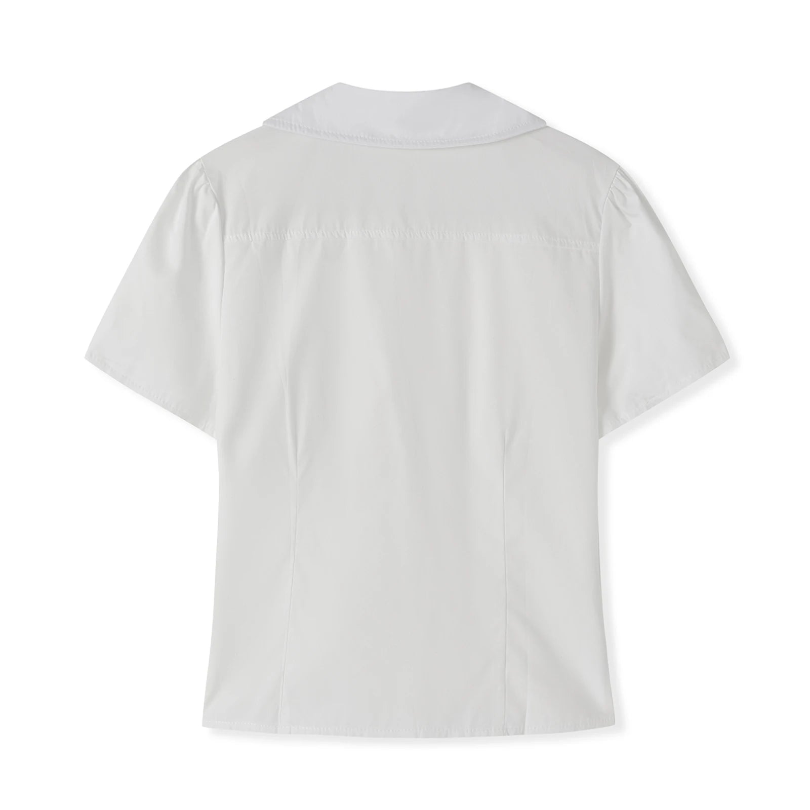 LIZAKOSHT  -  Women Summer Tops Fashion Style V-Neck Button Down Short Sleeve Shirts Casual Chic Blouses New