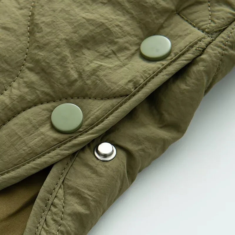 LIZAKOSHT  -  Fashion Casual Commuting Jacket Women Parkas Long Sleeve Padded Coat Woman Warm Winter Woman Coats Season Jacket for Women