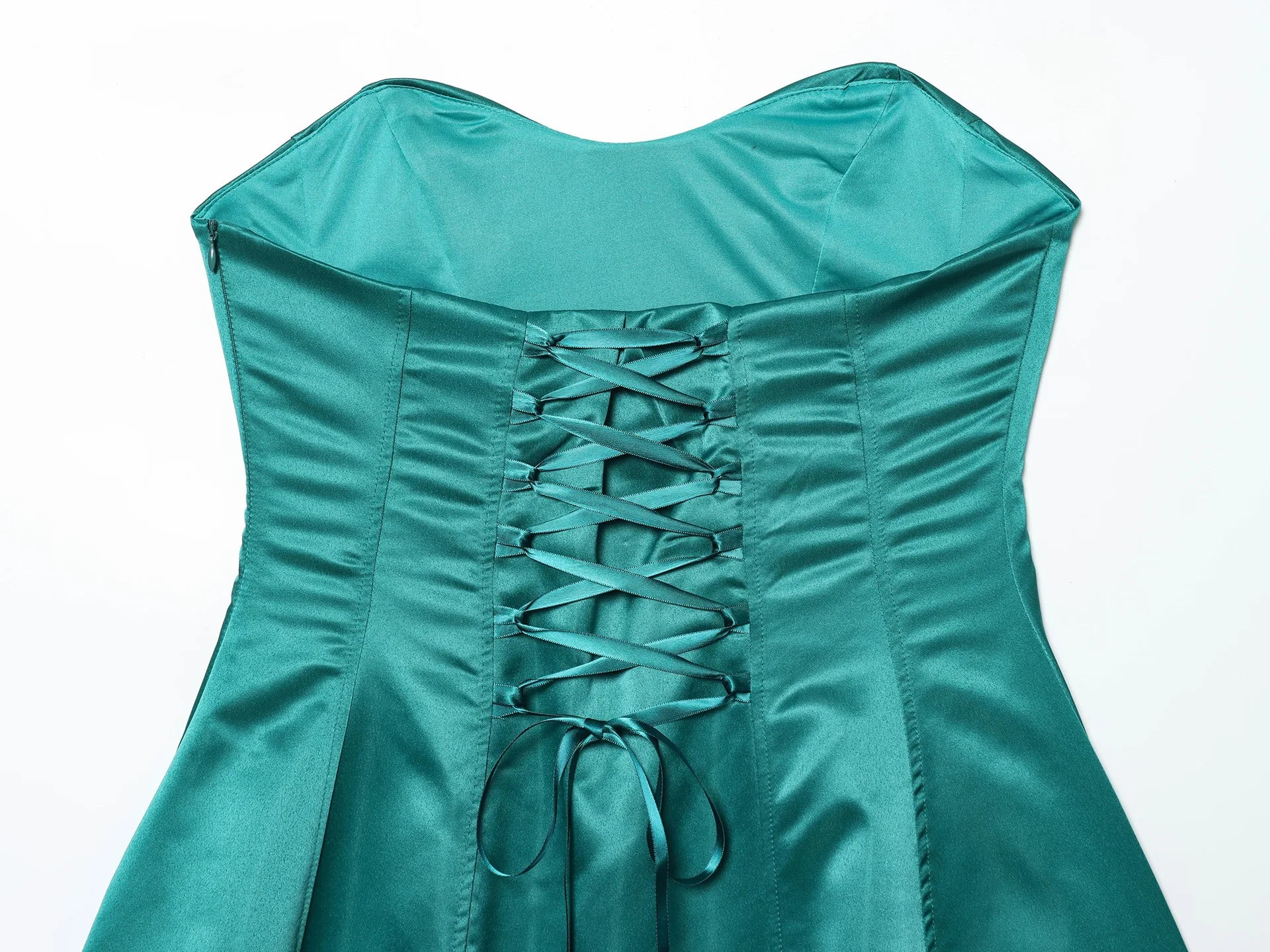 LIZAKOSHT  -  Sexy Strapless Corset Dress Women Sleeveless Backless Waist Cinching Slim Fit Party Dresses Summer Elegant Lady New Vestido