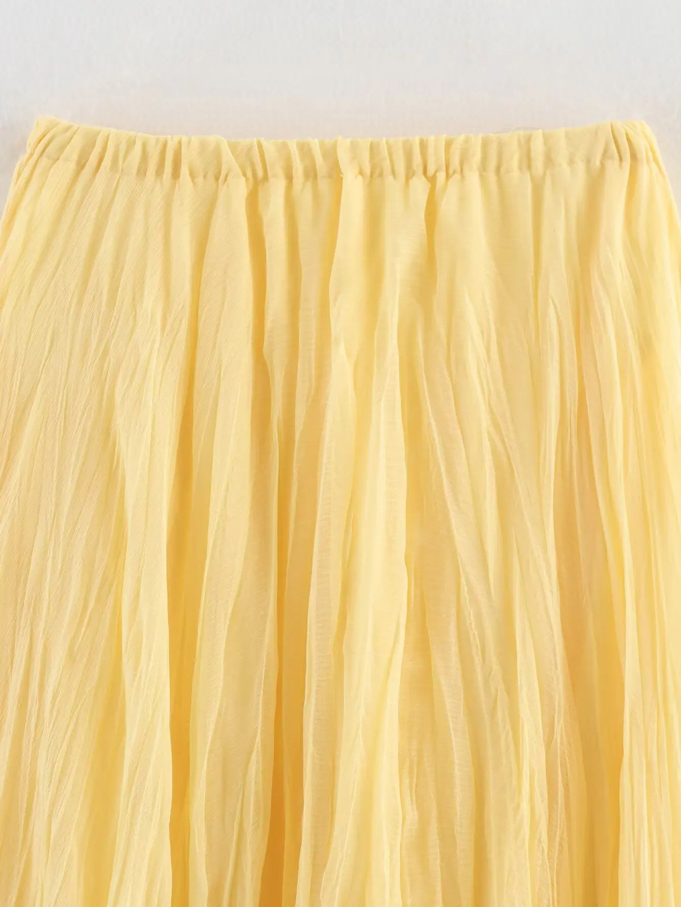 LIZAKOSHT  -  Fashion Women's Pleated Skirts 2025 Summer Chic Causal Elastic Waist Solid Skirts Sweet Ladies High Street Skirts