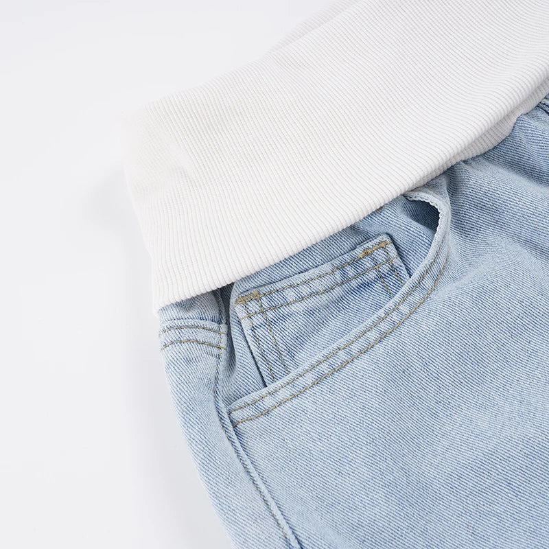 LIZAKOSHT  -  Streetwear Low Waisted Casual Straight-Leg Jeans Y2K Baggy Denim Pants Woman  Long Trousers Summer Clothing Harajuku
