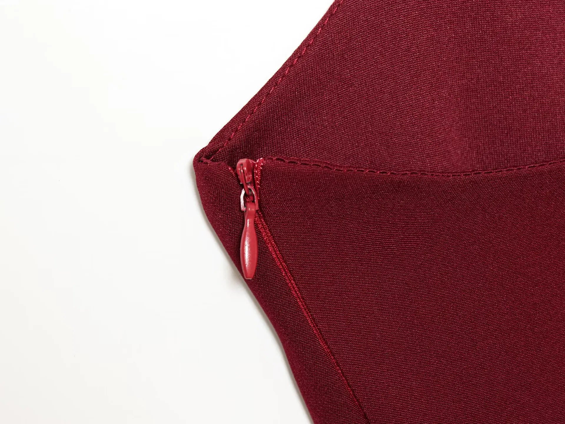 LIZAKOSHT  -  Women Sleeveless Draped Sequin Corset Mini Dress Burgundy