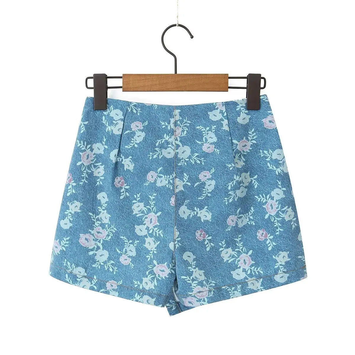 LIZAKOSHT  -  Europe and America in The Summer of 2025, The New French Retro Temperament Printed Top+irregular Skirt Suit.