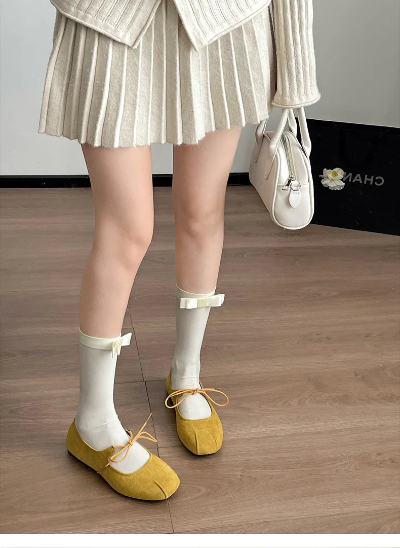 LIZAKOSHT  -  Retro versatile shallow mouth flat-soled single shoes women's new autumn skirt soft-soled Mary Jane shoes