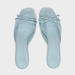 LIZAKOSHT  -  Kitten Heels Summer Women Mules Shoes Vacation Open Toe Classic Butterfly-knot Hot Sale Luxury Designer Ladies Modern Sandals