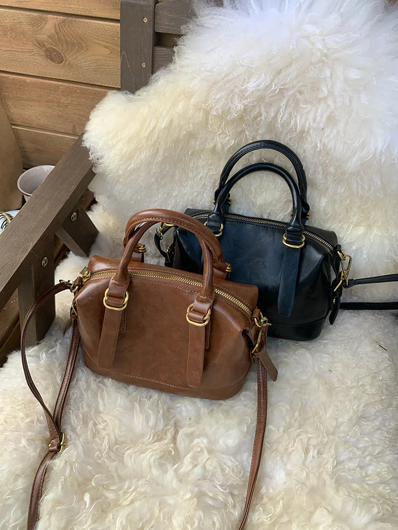 LIZAKOSHT  -  Vintage Ladies Messenger Bag New Handbags for Women shoulder bags PU Leather Luxury Square Bag small totes bolsos