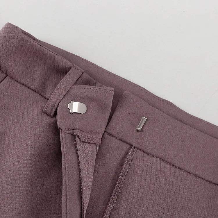 LIZAKOSHT  -  Casual Long Dress Set V-Neck Sleeveless Vest Top Slit Skirt Set Fashion Office Lady Elegant Women Dress Set Outfits