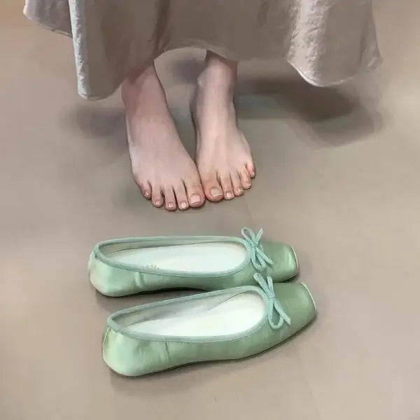 LIZAKOSHT  -  Increased Internal Butterfly-Knot Shoes Woman's Slippers Soft Butterfly-knot Butterfly-Knot Female Shoes Increased Internal