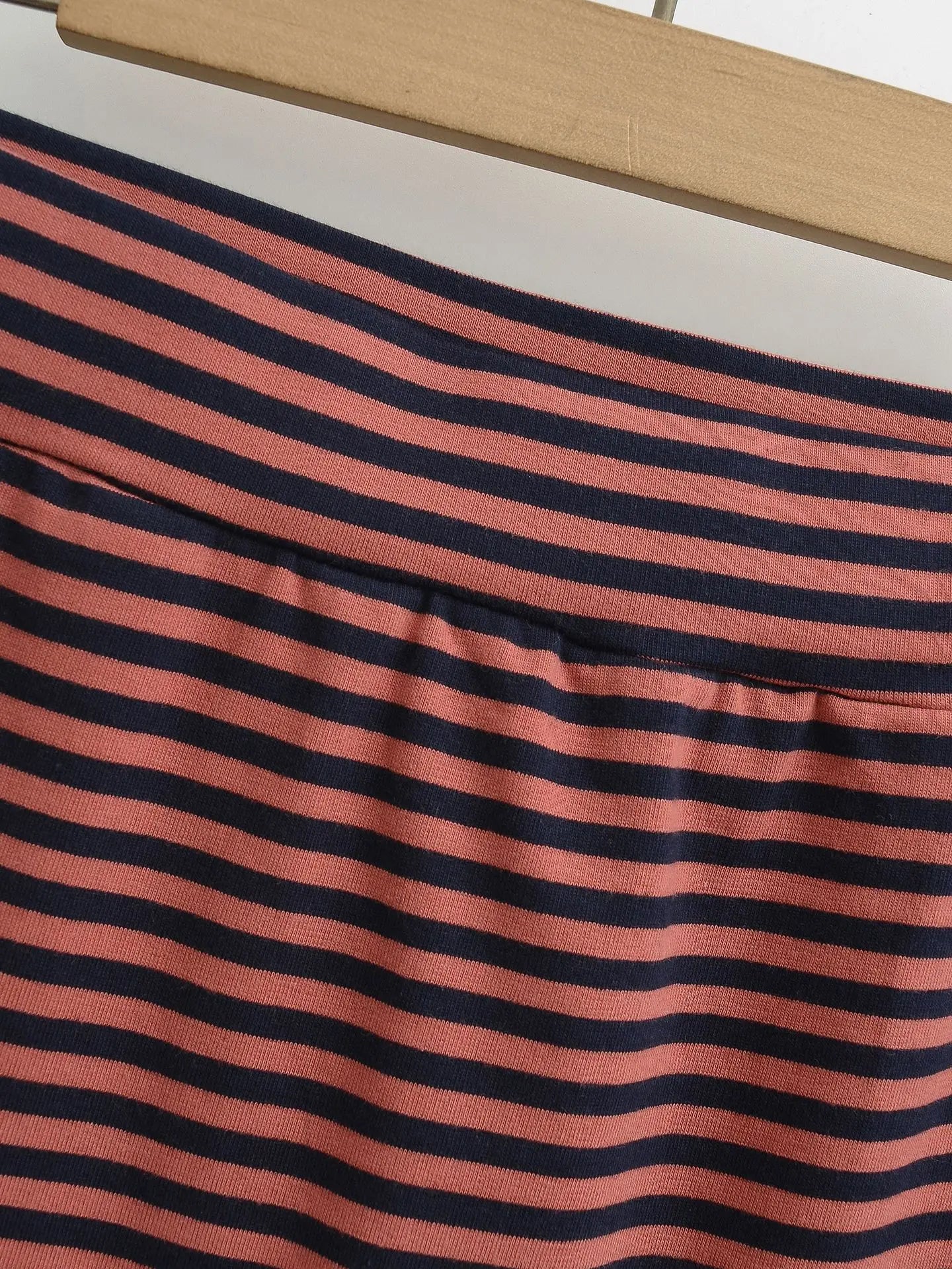 LIZAKOSHT  -  Women Stripe Summer Slim Yoga Skirt Casual Solid Color Fold Over Low Waist Lounge Skirt Korean Style Homewear Hottie Skirt