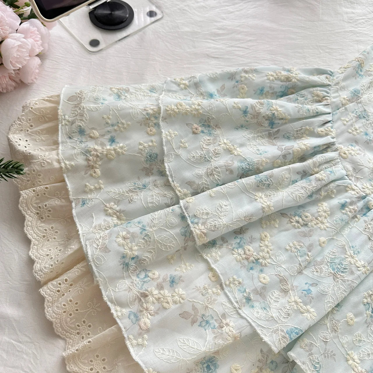 LIZAKOSHT  -  Summer Square Collar Ballet Core Dress Mini Frock Floral Party One-Piece Shoujo Evening Mori Girl Aesthetic Coquette Gyaru Cute
