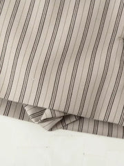 LIZAKOSHT  -  Fashionable A-Line  Skirt Women's Clothing Stripe Decorative Button Short Skirt Pants Polyester Fabric mid Waist Design