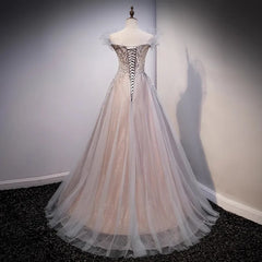 LIZAKOSHT  -  Evening Dress Female New Style Temperament Colorful Yarn High End One Shoulder Tail Host Dreamy Forest Series Vocal Art Exam
