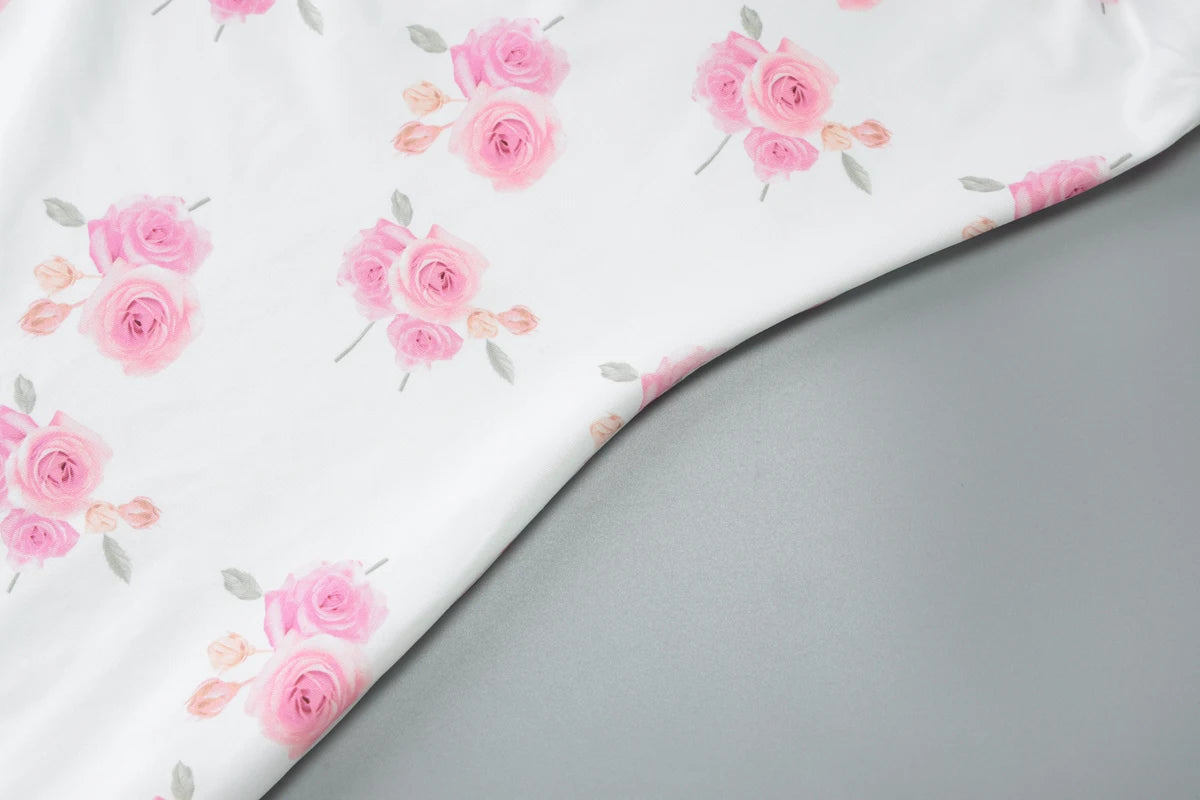 LIZAKOSHT  -  Elegant Floral Print Strapless Ribbon Sexy Bodycon Maxi Prom Dress Summer Women Clothes Birthday Party Festival
