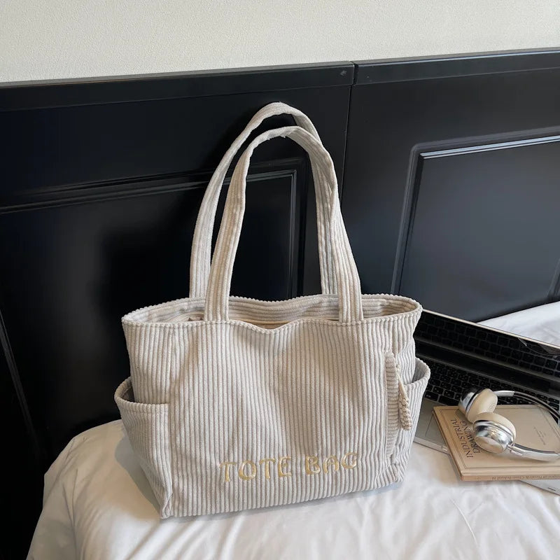 LIZAKOSHT  -  Versatile Large Capacity Top Handle Bag Stylish Plush Tote Bag High End Fashionable Shoulder Bag