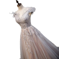 LIZAKOSHT  -  Evening Dress Female New Style Temperament Colorful Yarn High End One Shoulder Tail Host Dreamy Forest Series Vocal Art Exam