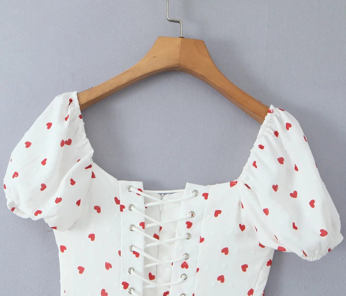 LIZAKOSHT  -  Summer French Sweet Wind Strap Waist Thin Cake Layer Bubble Sleeve Dress