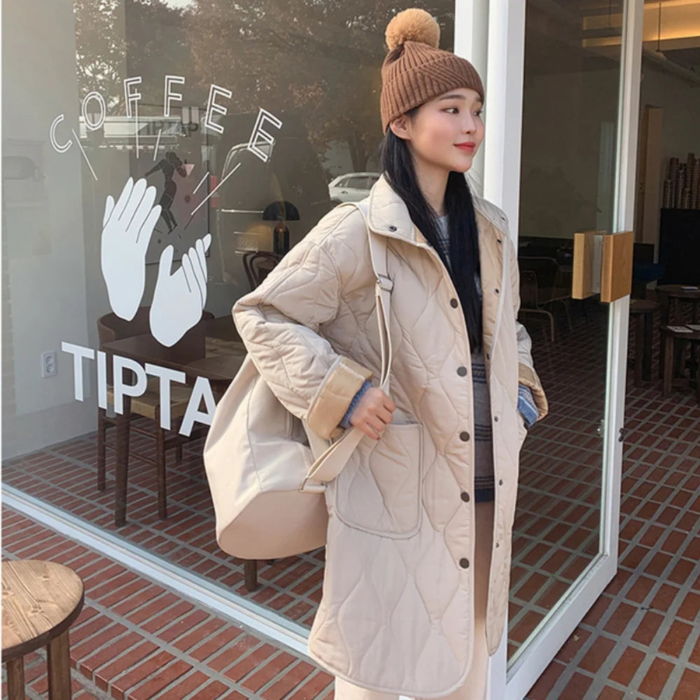 LIZAKOSHT  -  Korea Large Capacity Canvas Totes Shoulder Bags Y2k Casual All Match Drawstring Women Crossbody Bag Harajuku Grunge Handbag
