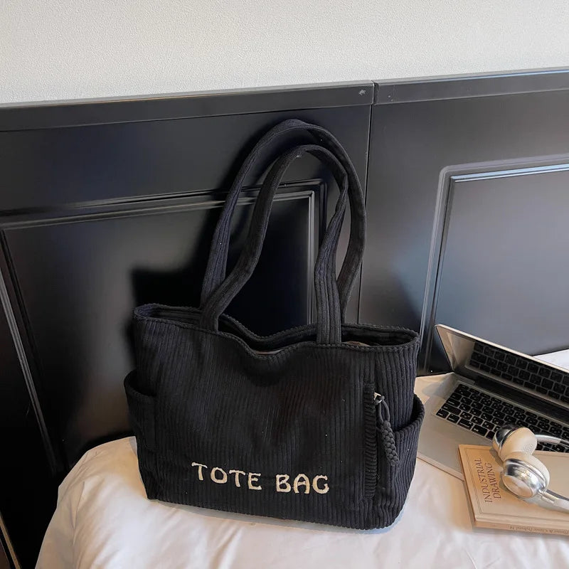 LIZAKOSHT  -  Versatile Large Capacity Top Handle Bag Stylish Plush Tote Bag High End Fashionable Shoulder Bag