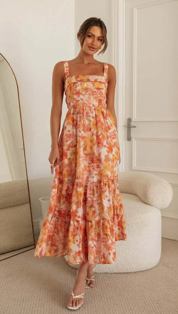LIZAKOSHT  -  Hot Summer Style Fashion, High-end Feeling, Camisole, Gentle Style Dress, Women's French Style Dress