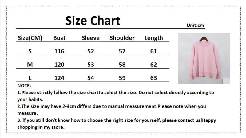 Lizakosht Loose Sweater For Women Elegant O Neck Long Sleeve Knitted Pullover Female Autumn Winter Casual Warm Thick Fashion Solid Jumpers