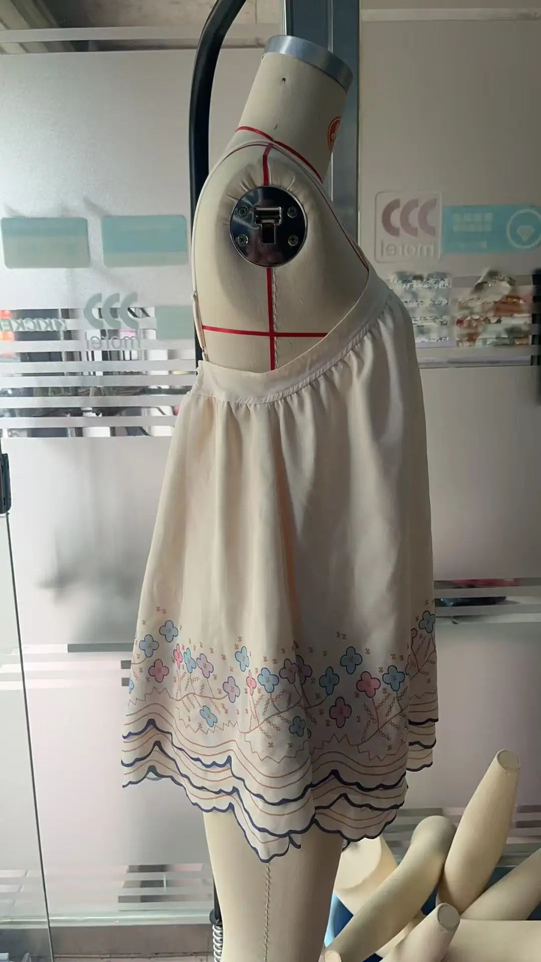 LIZAKOSHT  -  Sexy Halter Backless Vacation Dress Women Fashion Hight Waist Loose Bohemian Dress Elegant Sleeveless Pleated A-Line Dress