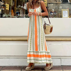 Lizakosht Swimming Cover Up For Ladies Saida De Praia Beach Outing Ups Women Set Summer Dress Kaftan Fashionable Stripe Holiday Strap